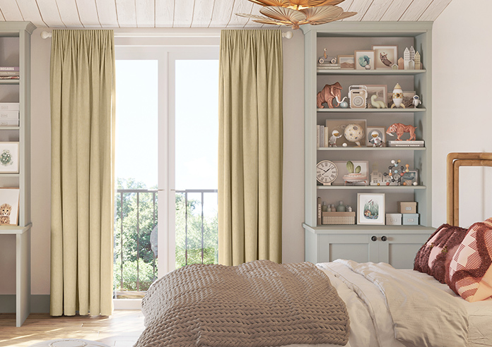 Delicate Chevron, Sunbeam - Made to Measure Curtains - Image 3